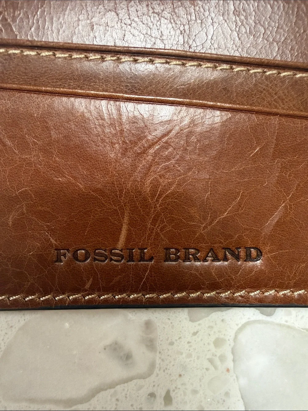 Brown Leather Card Holder